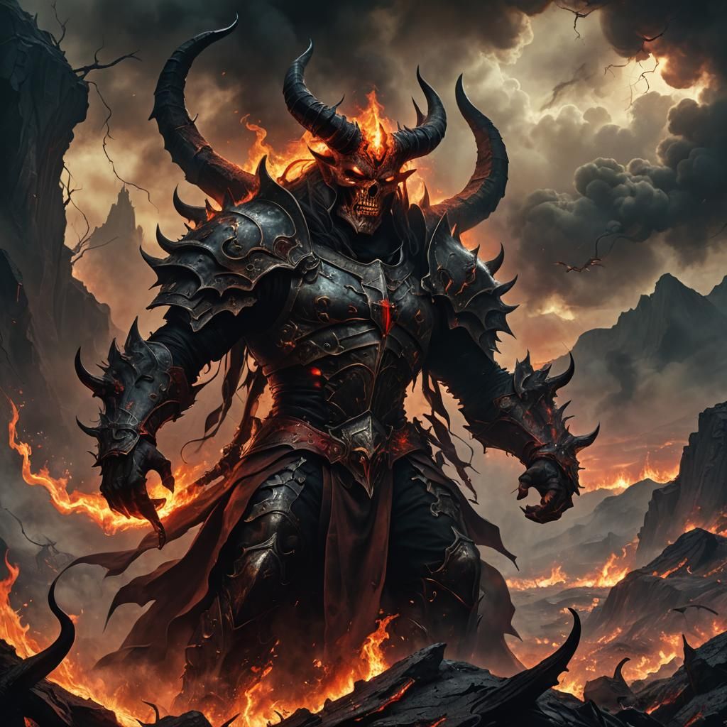 Diablo, Lord of Terror, in Dark Fantasy Art