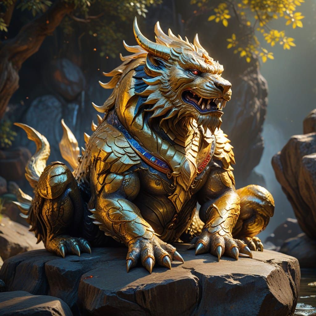 Majestic Namazu from Chinese Mythology in Vibrant, Detailed ...