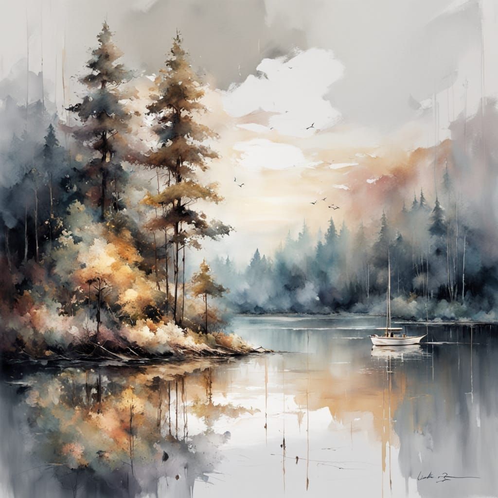 serene summer landscape