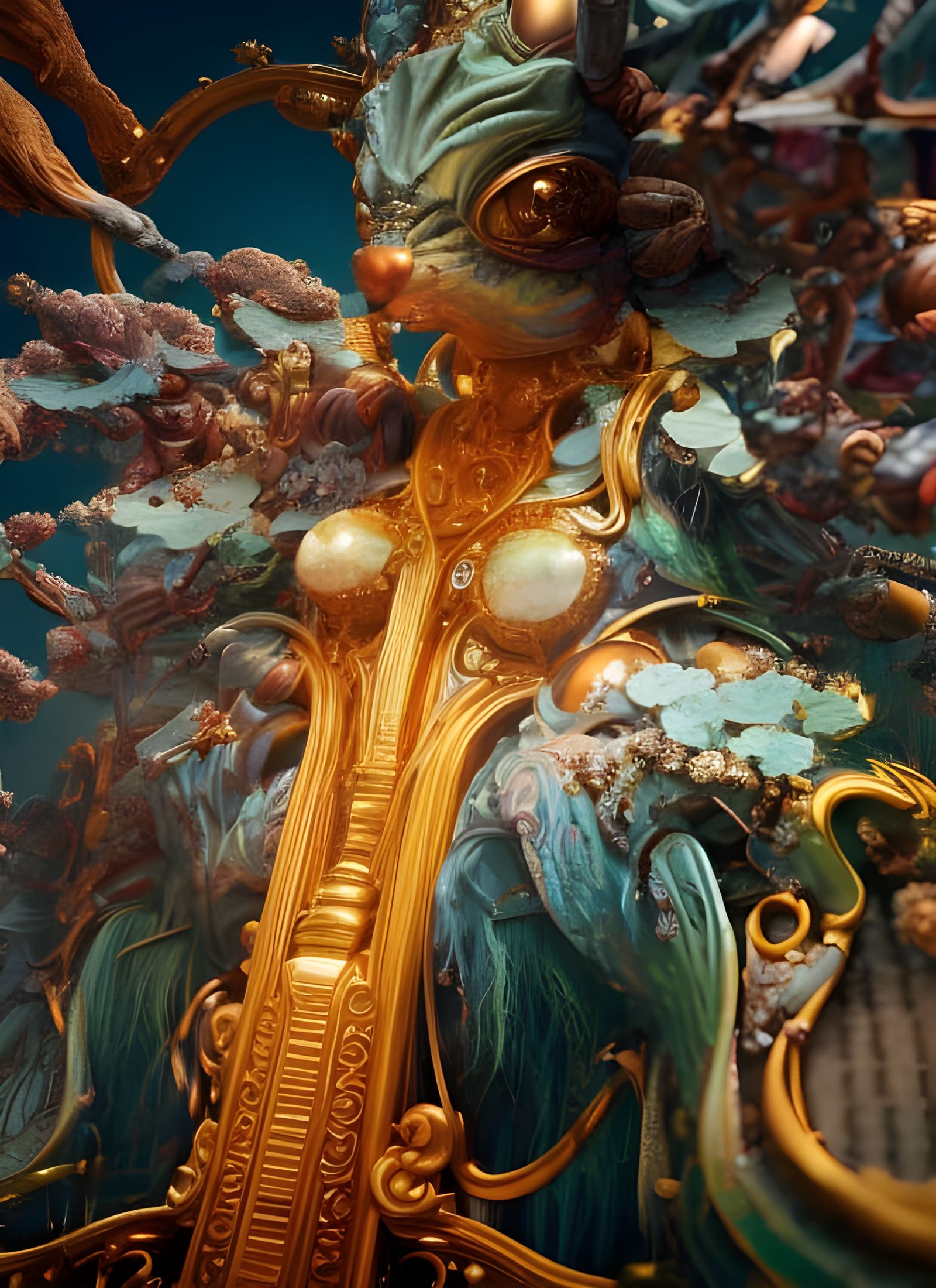 Hypermaximalist Ornate Digital Art in 8K