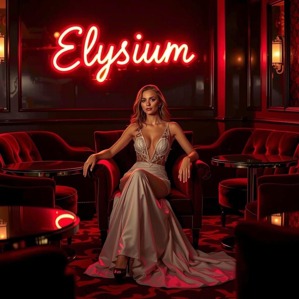 Flirtatious Model in Cascading Water Photoshoot