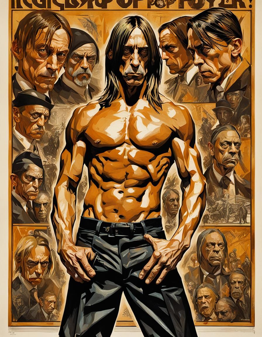 IGGY POP WALL POSTER