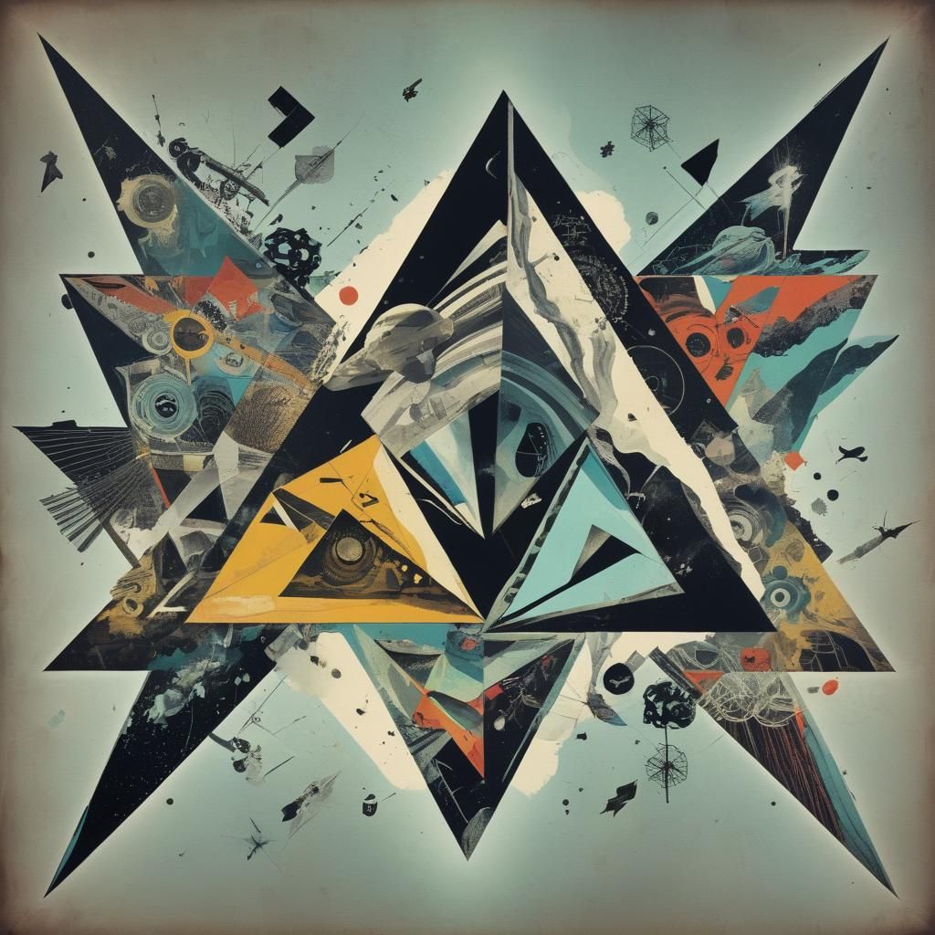 Trapezoid Trap Culture Triptych in Trip Hop Style