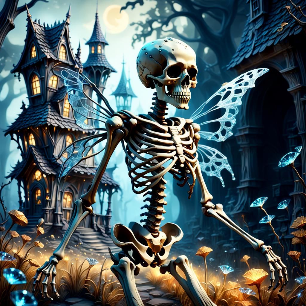 Diamond Fairy Skeleton and Bone House