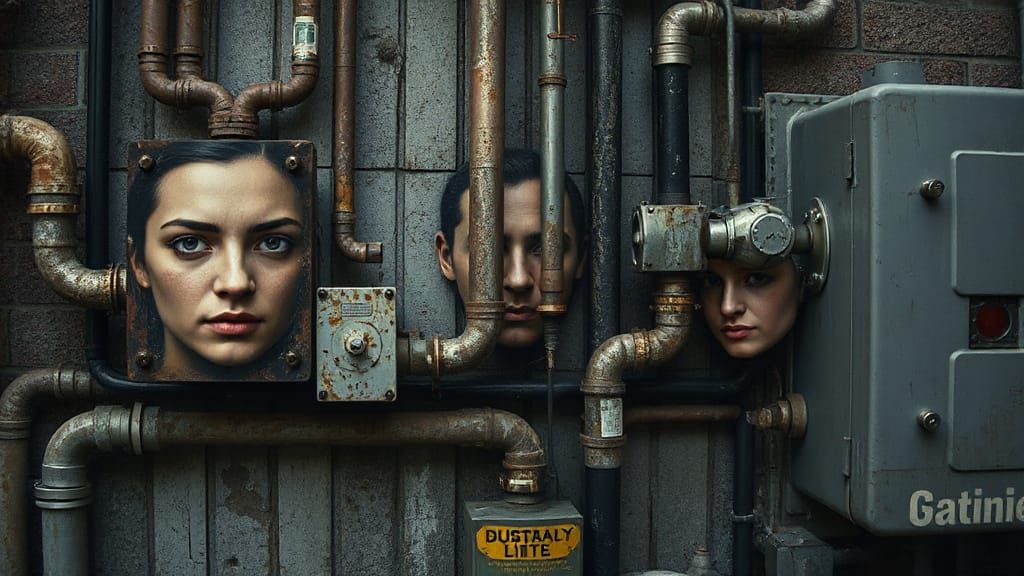 Hidden Faces in Urban Decay