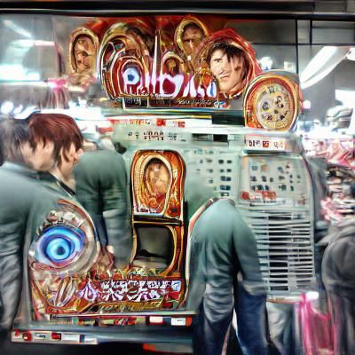 Surreal Man-Based Pachinko Game Visualized