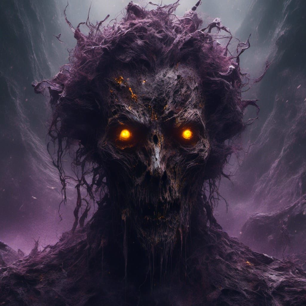 Macabre Fog Face in Dark Fantasy Concept Art