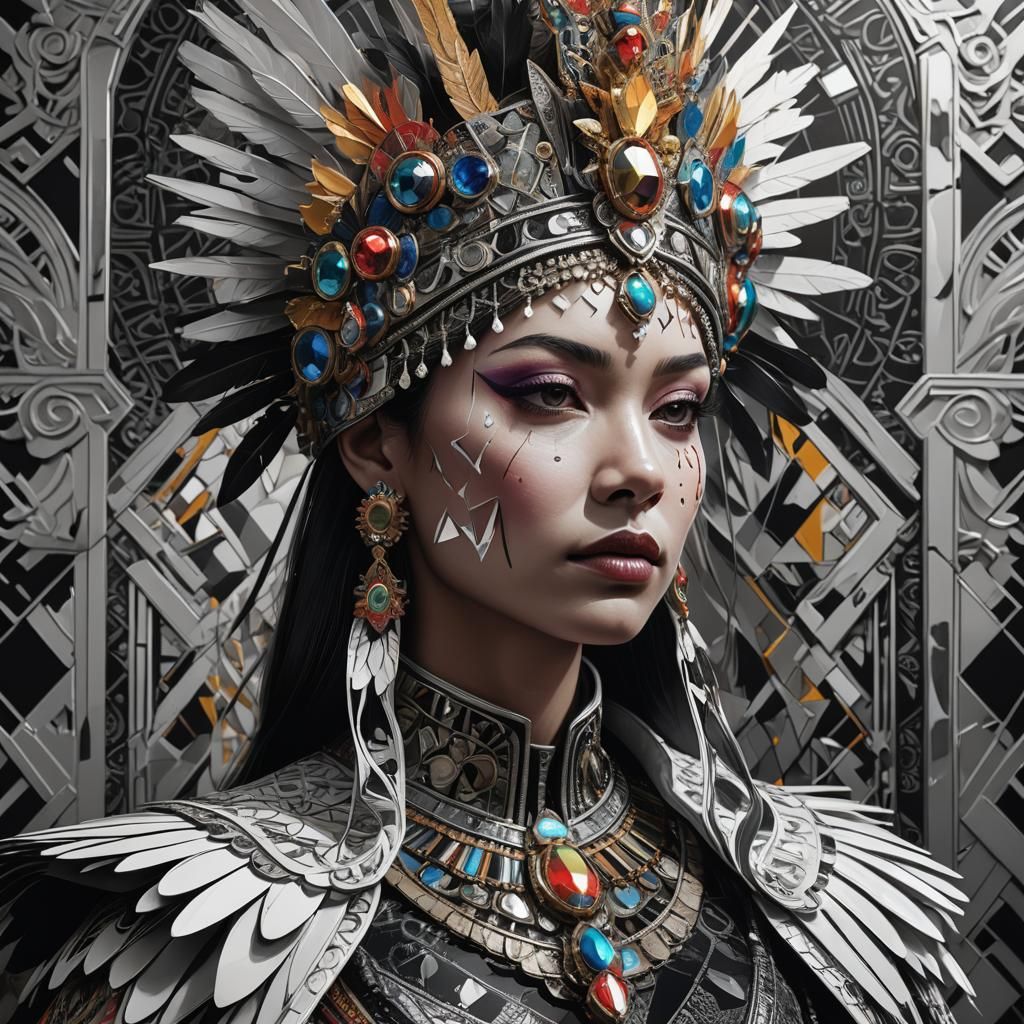 Majestic Queen in Baroque 3D Concept Art