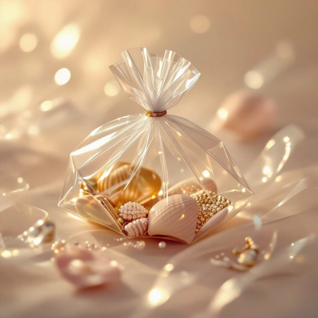 Macro Photo of Open PP Plastic Bags with Feminine Items