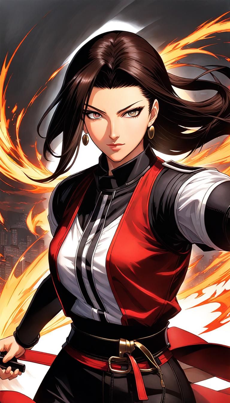 Asami Jō as a KOF style Character, Character Design and Illustration by Yoshiaki Yoneshima (米島 義明) was an artist at Sega...