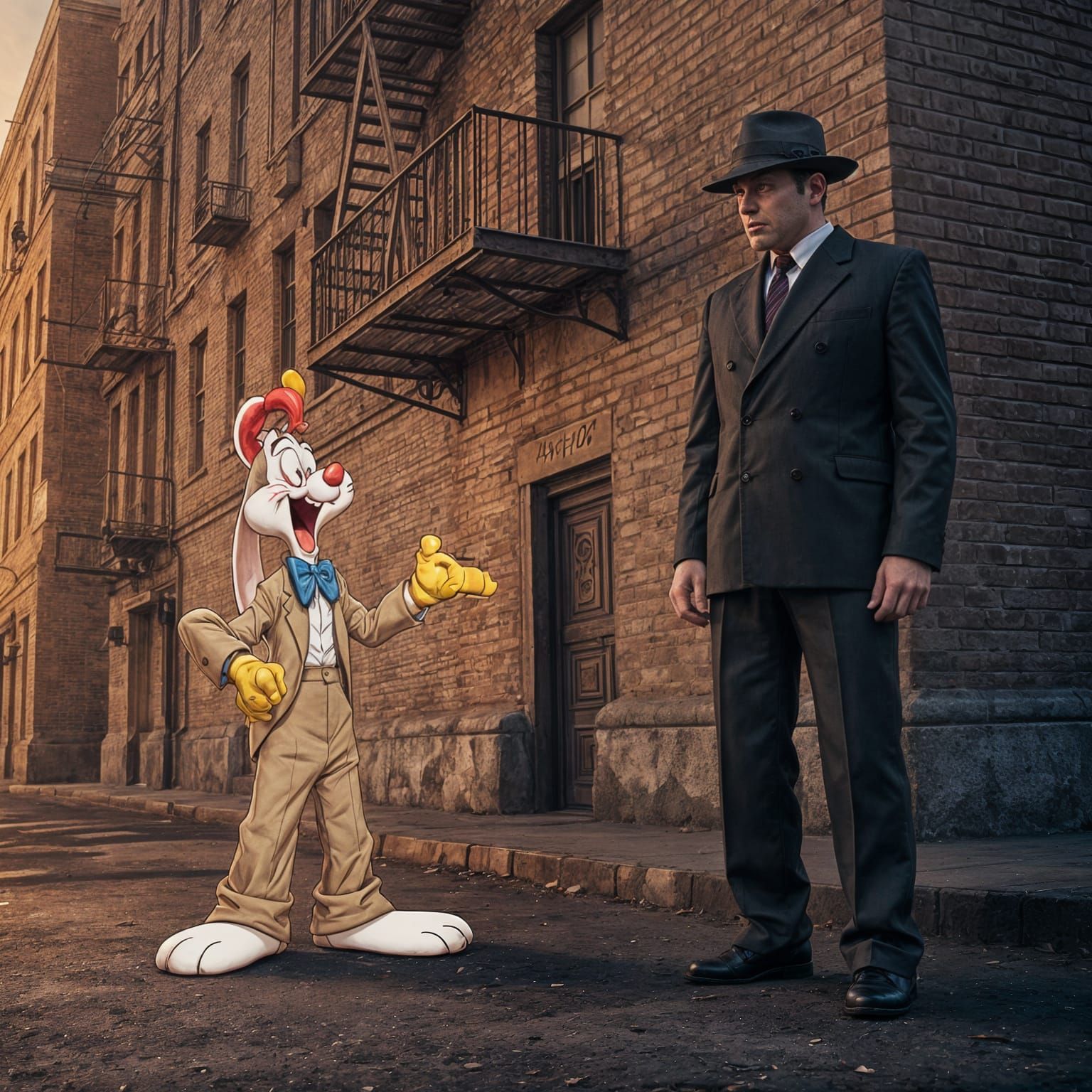 Roger Rabbit Converses with Real-World Detective in Hyperrea...