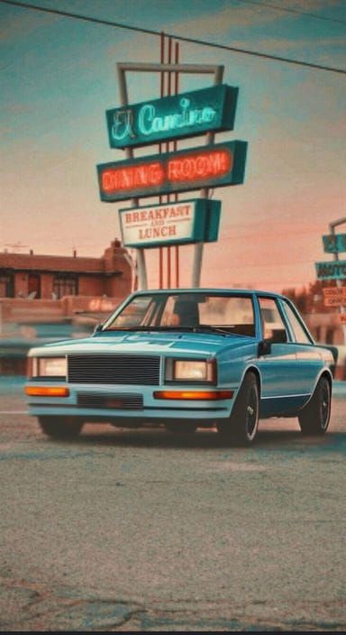 Vintage 80s Car Masterpiece in Film Style