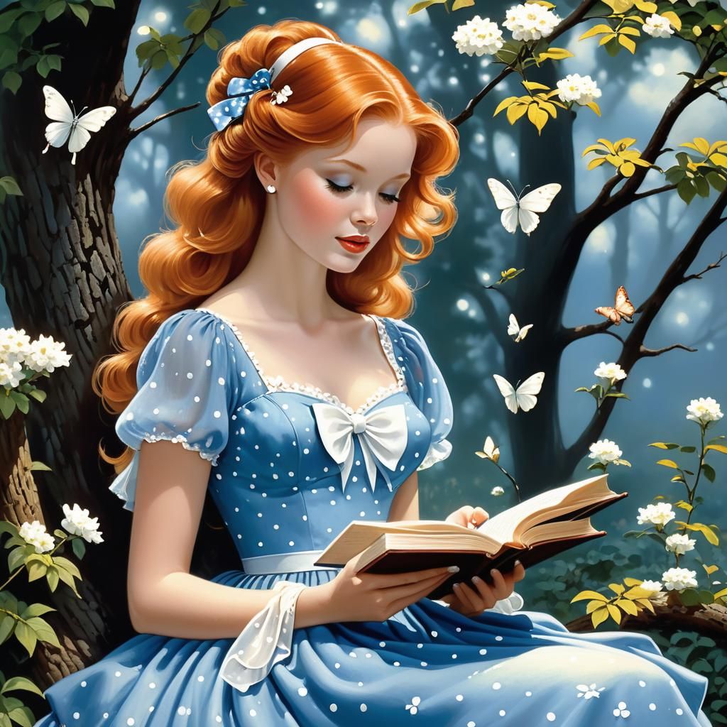 Magical image of artistic illustration, fantasy, dreamy ethe...