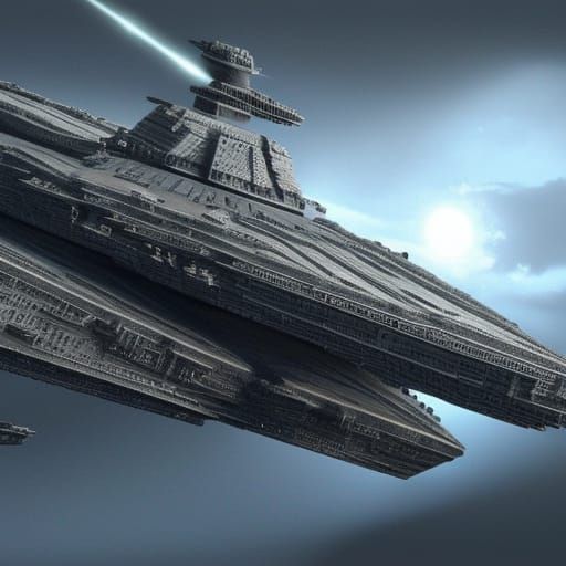 Epic Star Destroyer in Digital Matte Painting