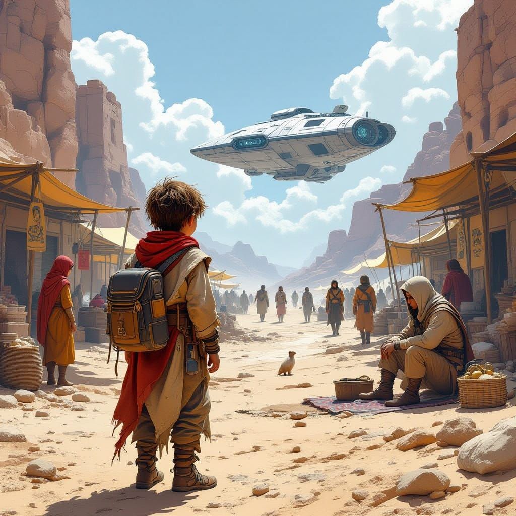 Desert Spaceport: Lonely Boy Amidst Wealth