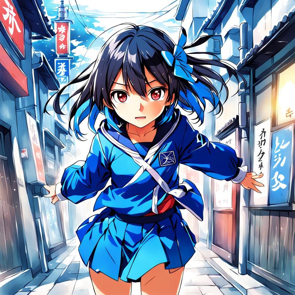 Ana Kurogami in Anime Key Visual Style