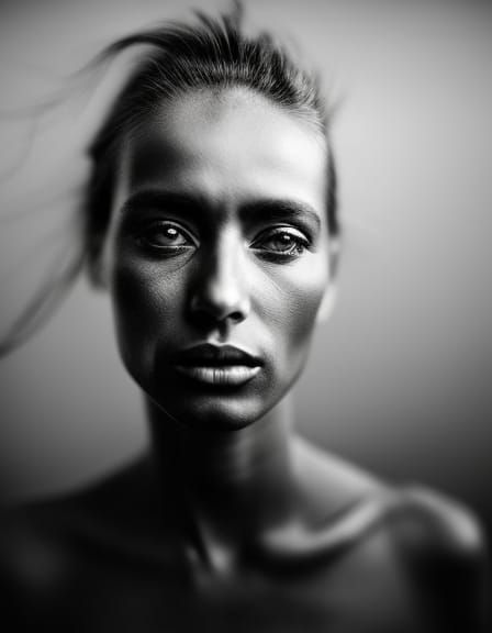 Intimate Close-Up Portrait in Ambient Light