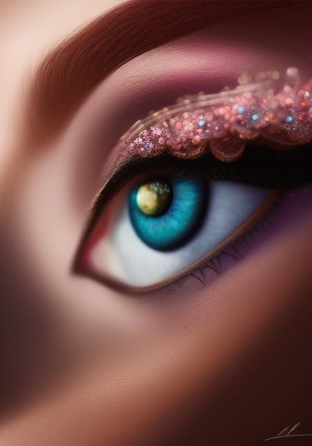 Psychedelic Chibi Raccoon Portrait with Flowers