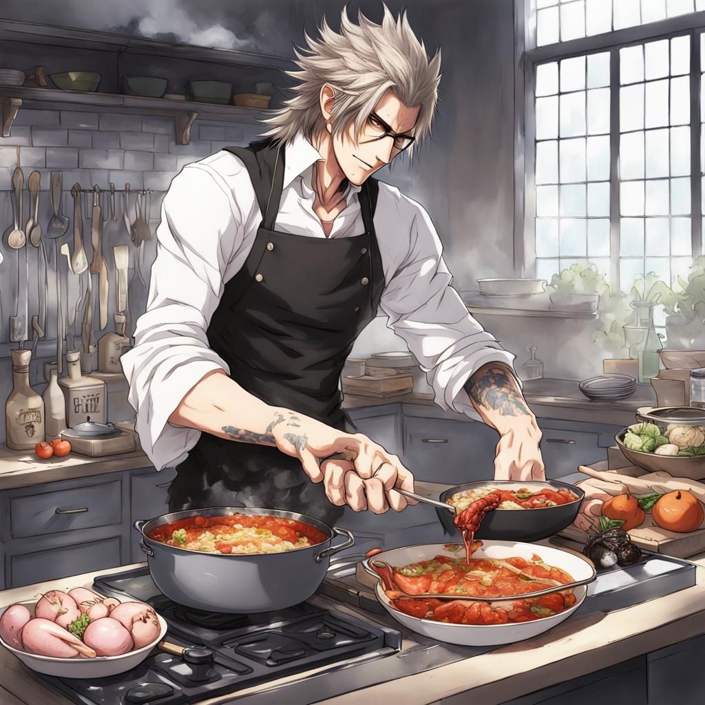 Ignis Cooks: Anime Style Final Fantasy Art