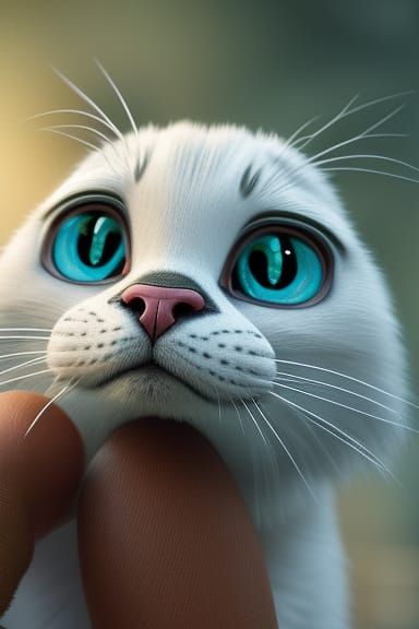 Meet Zara:  from my animal world - she speaks exclusively in "coo" and "purr"