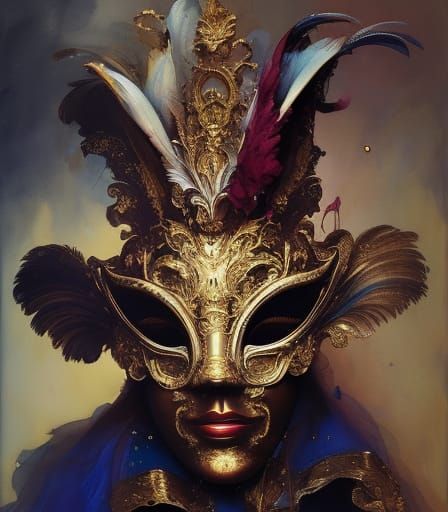 Venetian mask man