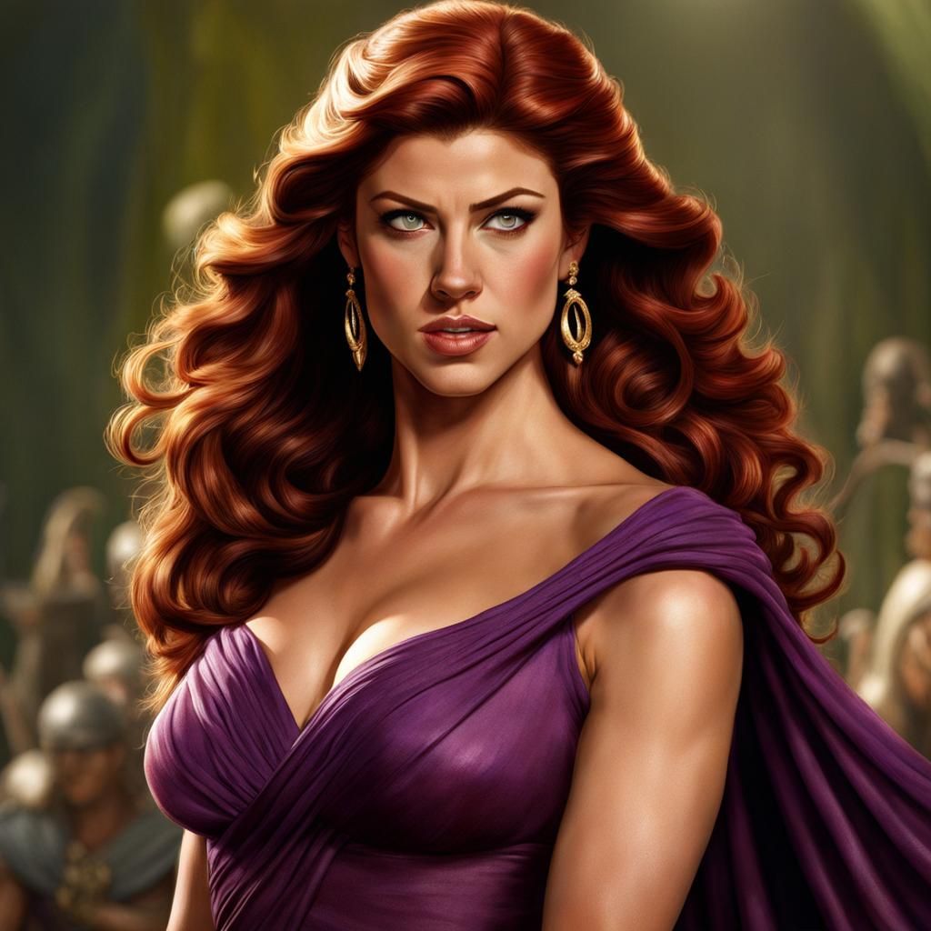 Adrianne Palicki as Megara: Hyperrealistic Digital Art