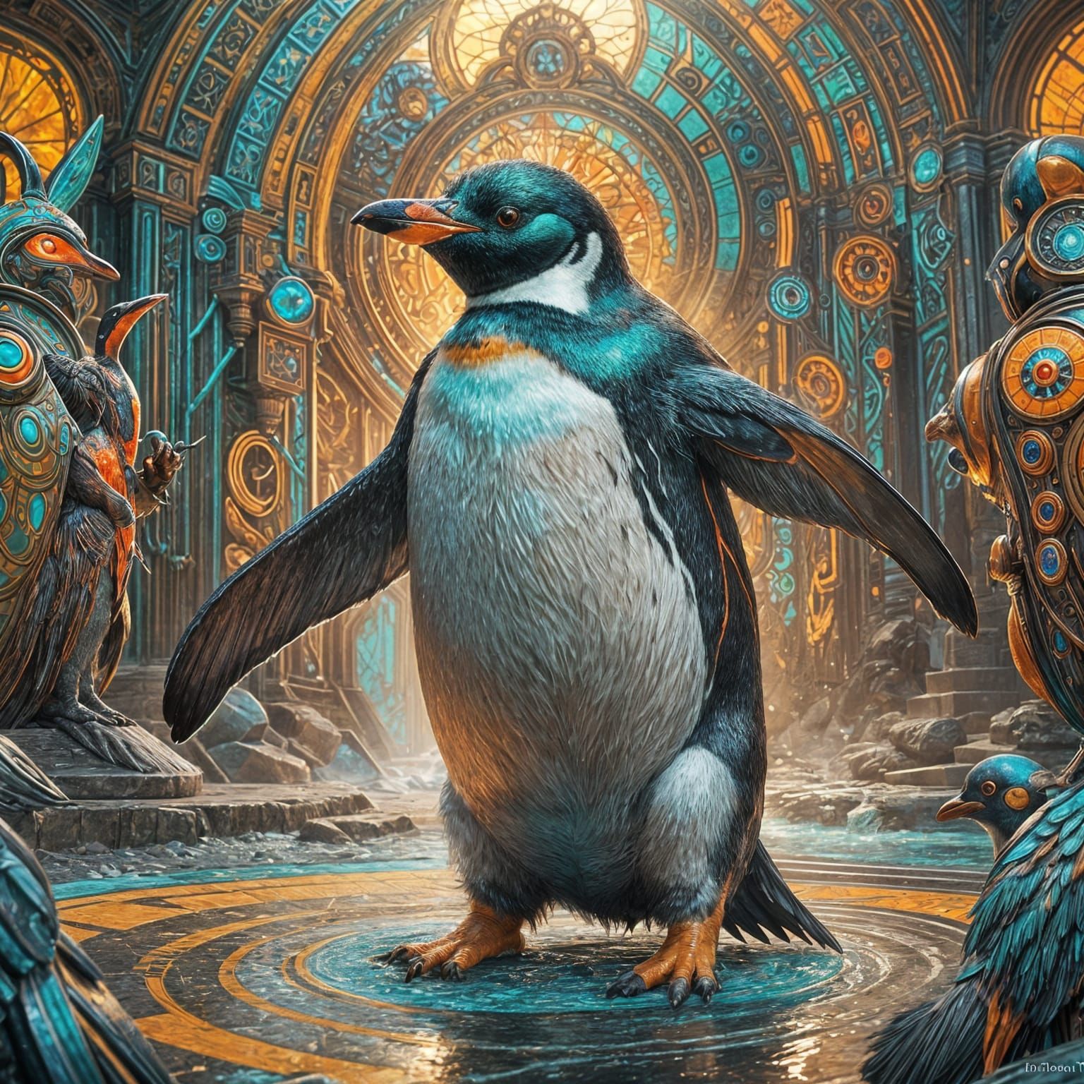 Dancing Penguin Chef Concept Art