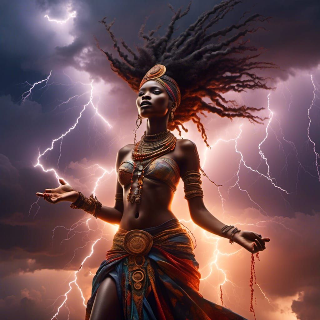 African Goddess Oya of Storms and Lightning