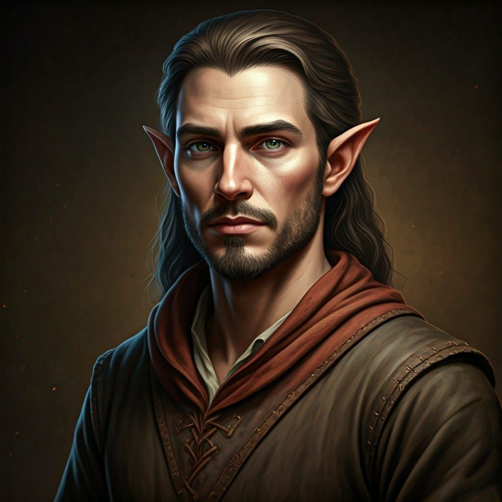 Medieval Elf Bowyer in Full Bloom