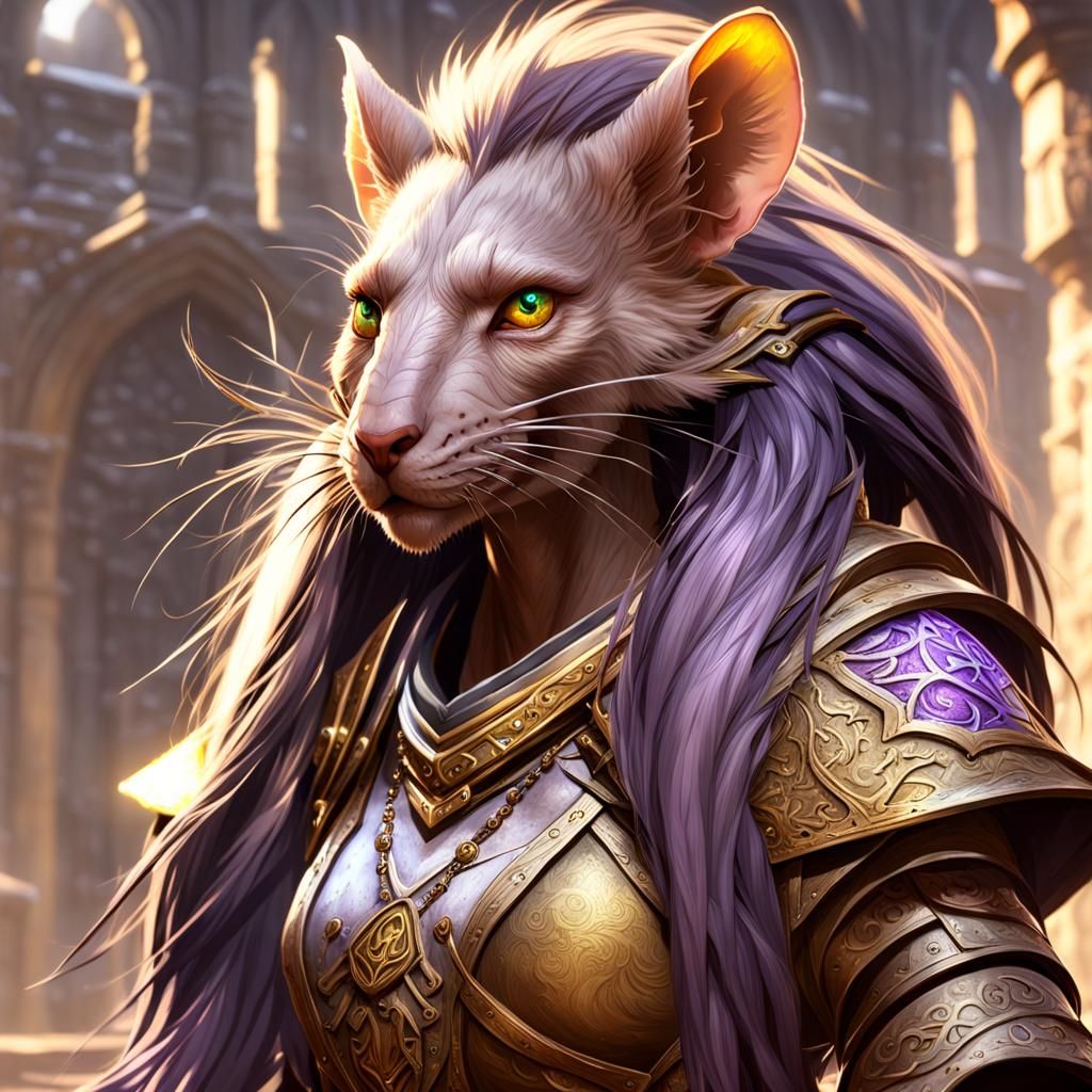 Detailed Ratfolk Character in Dark Fantasy Style