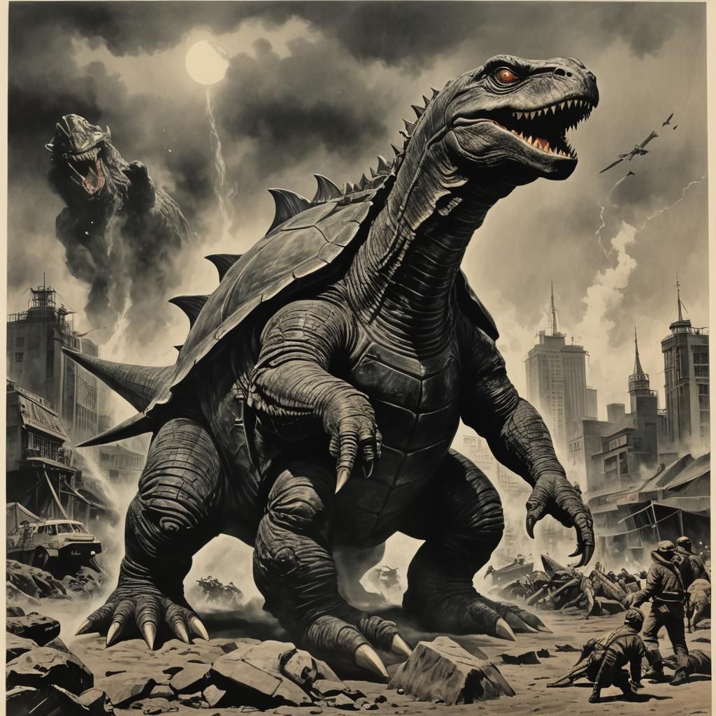 Gamera Inspired by Marv Newland Animation