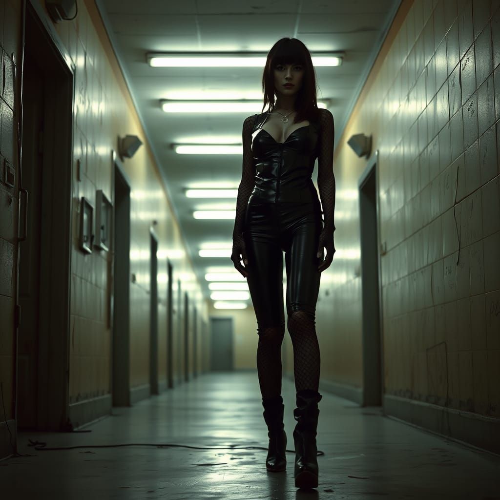 Dark Asylum Goddess in Latex