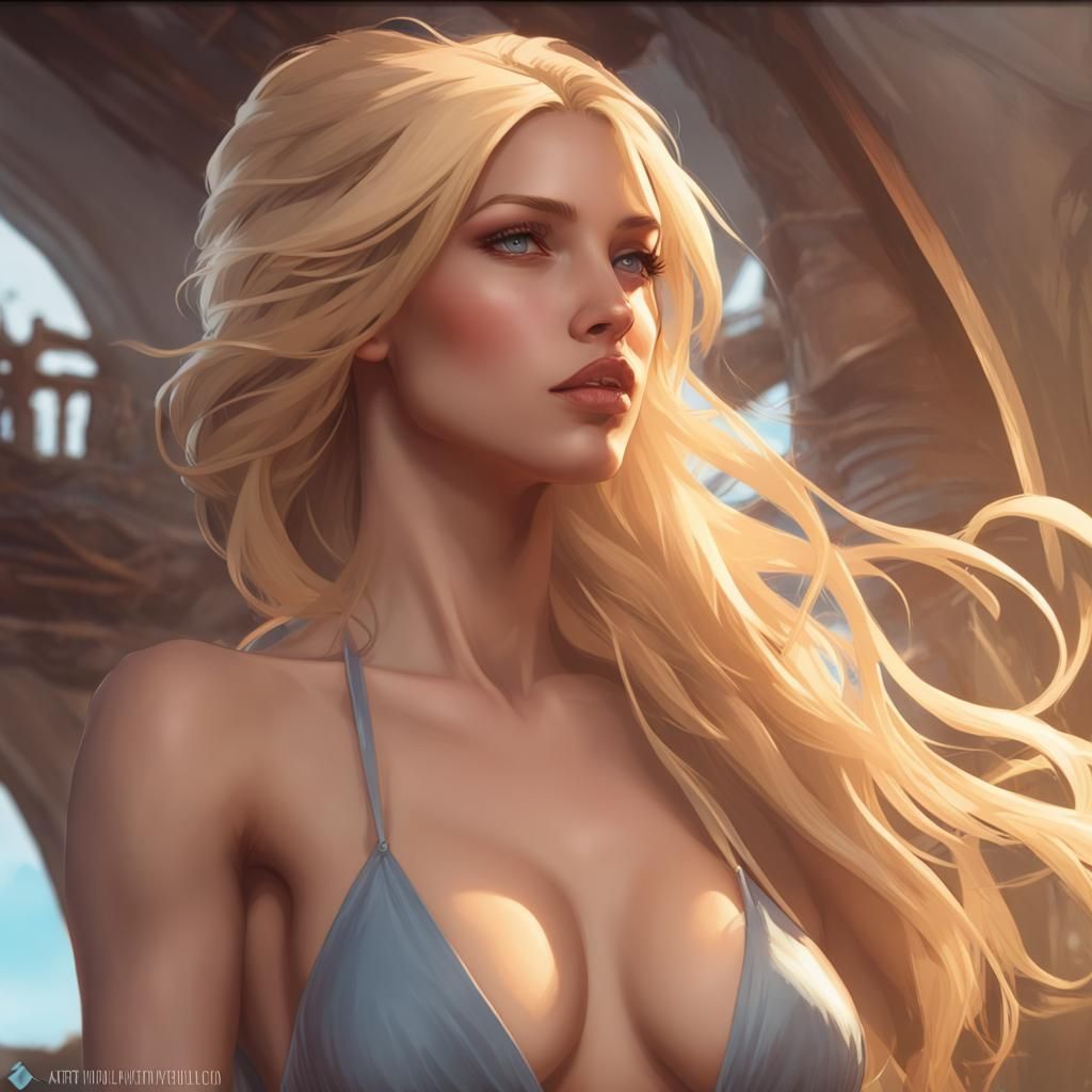 Bikini Blonde: Hyperdetailed Portrait in 8K Resolution