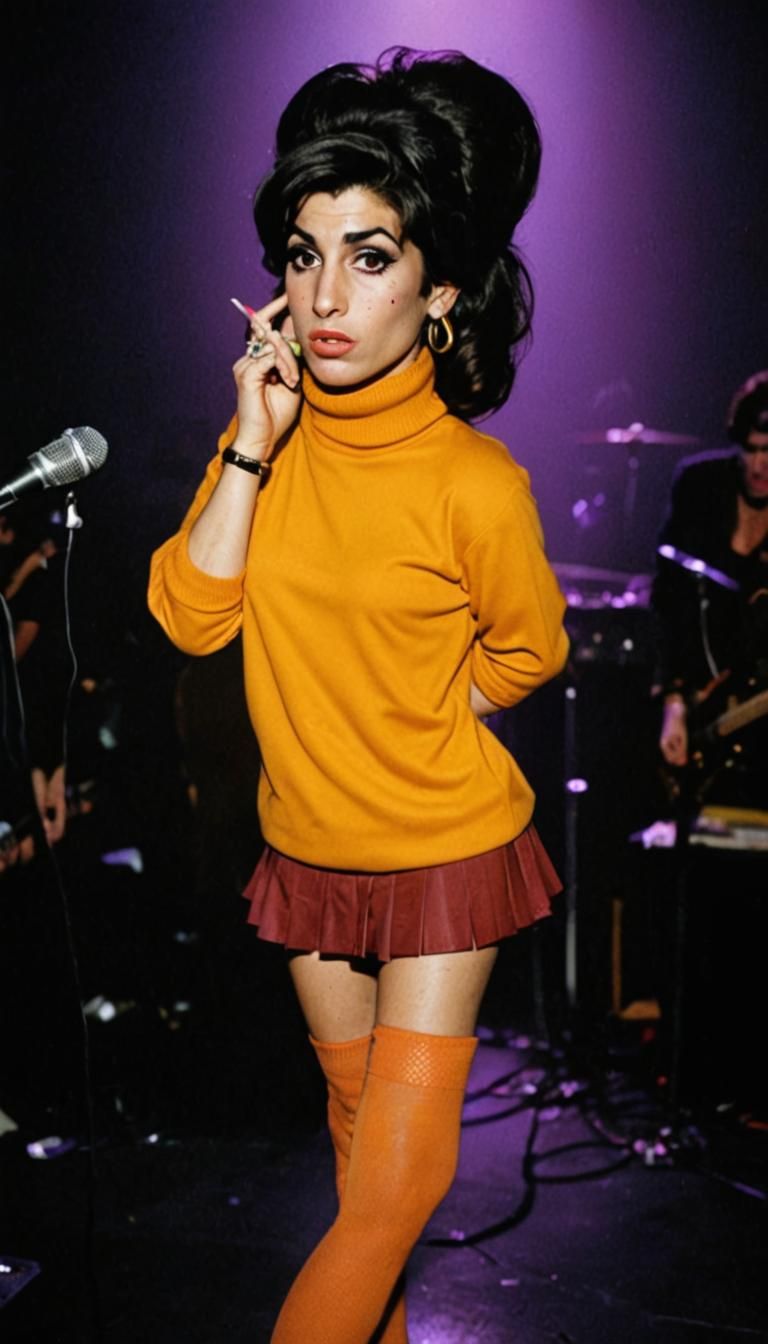 Amy Winehouse as Velma: Digital Art