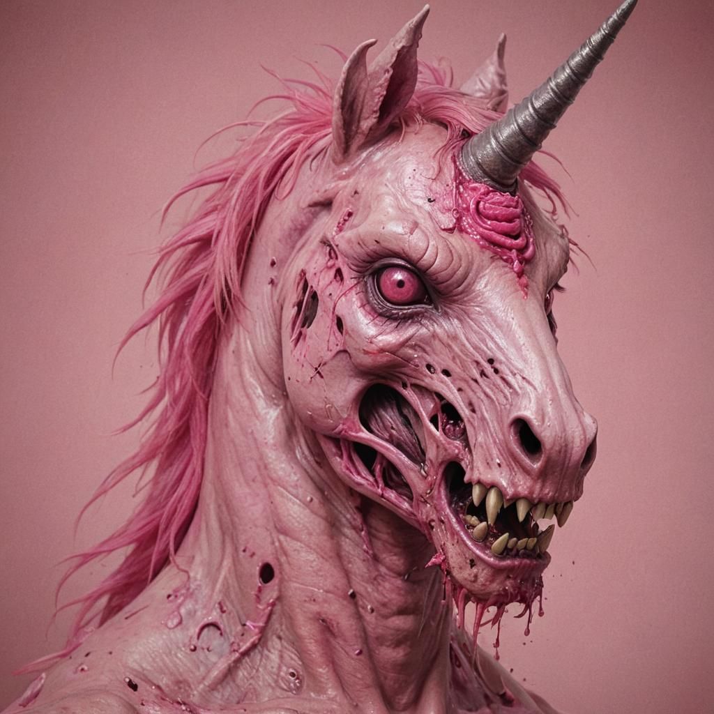 Monochromatic: pink zombicorn