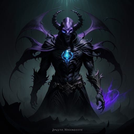 Sinister Dark Fantasy Creature in Hyper-Realistic 8K Art