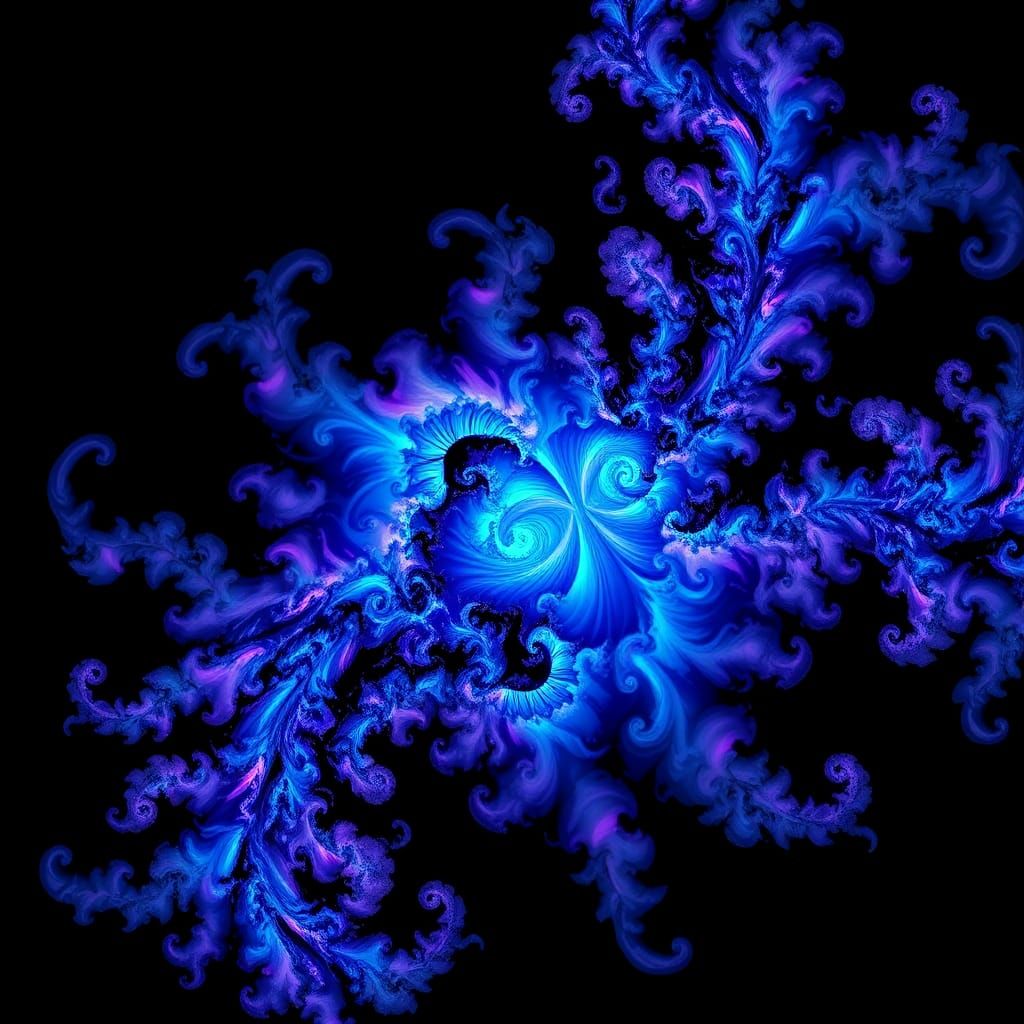 Intricate Mandelbrot Set Fractal in Op Art Style