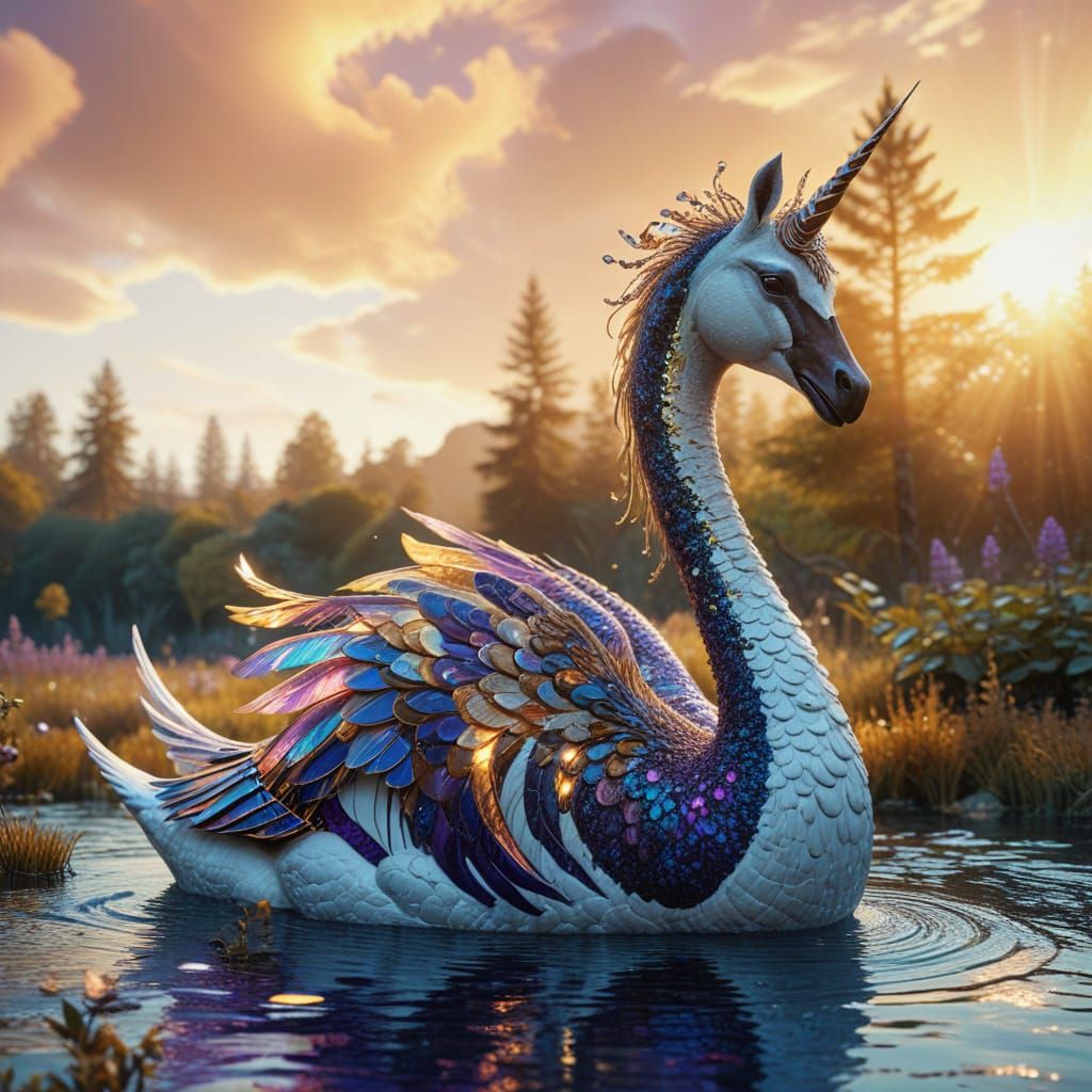 Ethereal Forest Gathering in Oil Painting Style