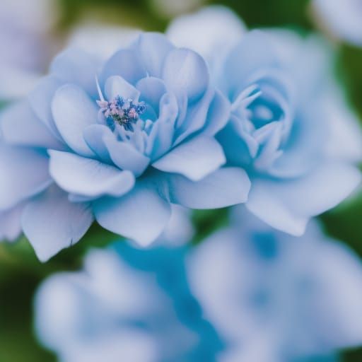 Pastel Blue Flowers: Professional Photography