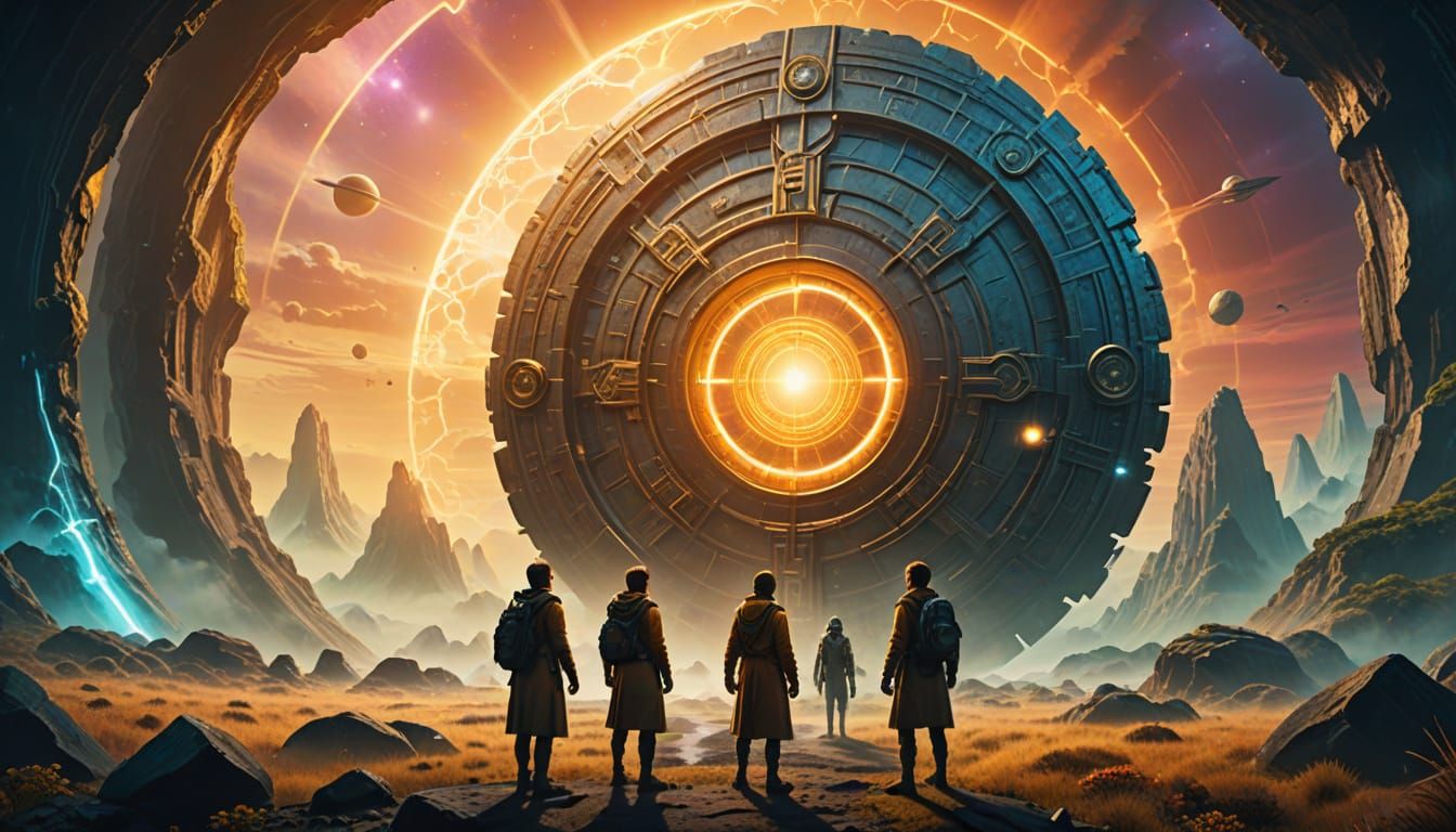 Time Travelers Explore Pangea in Digital Art