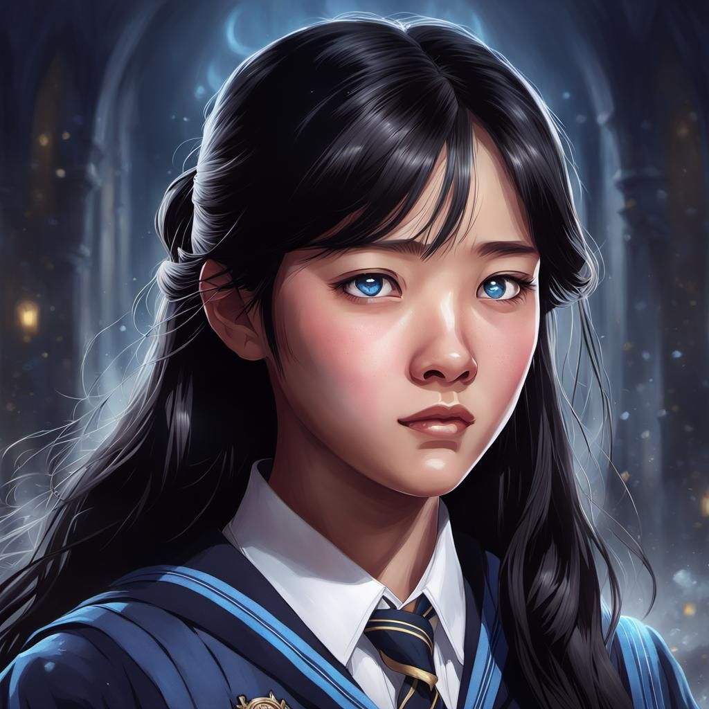 Cho Chang Portrait in Hogwarts Uniform