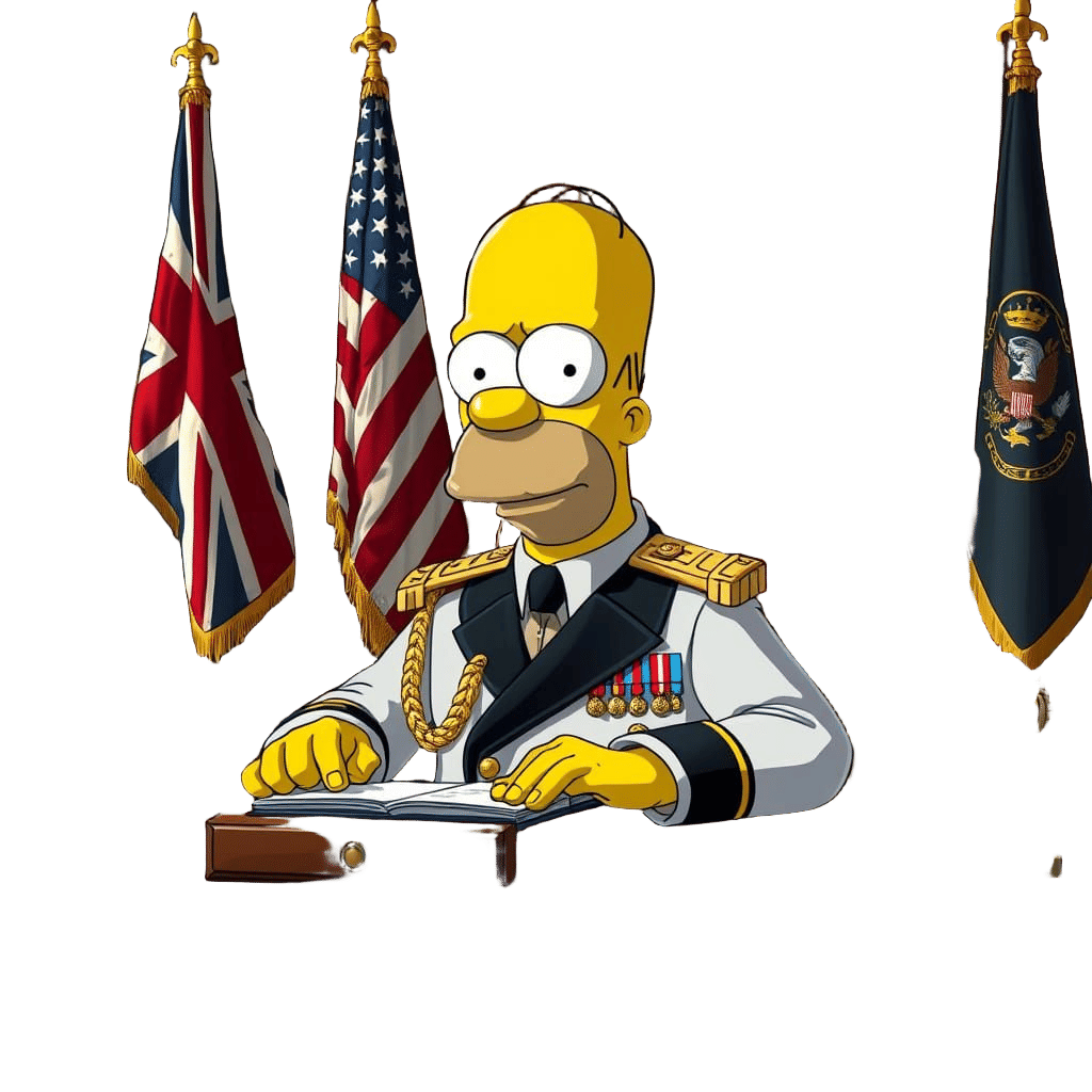 Homer Simpson as a Distinguished Fleet Admiral