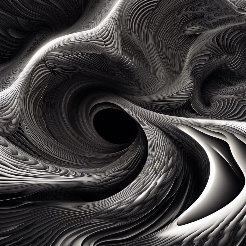 Abstract Black Hole Dissolution with Fractal Elements