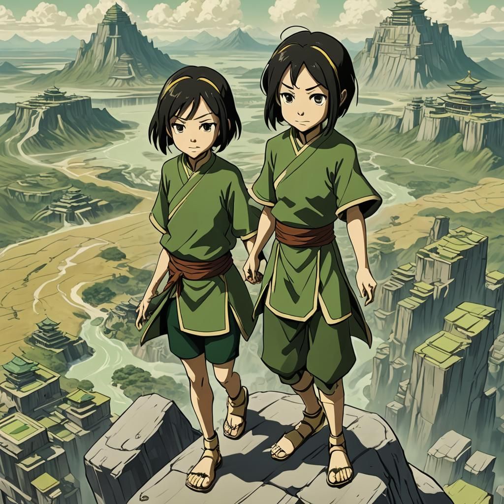 Young Twin Toph Beifong's Giantess