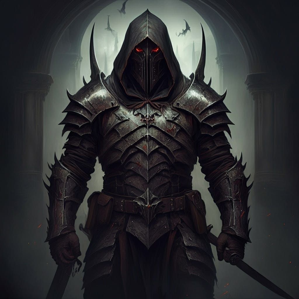 Grimdark Fantasy Scene in Dark Medieval Style