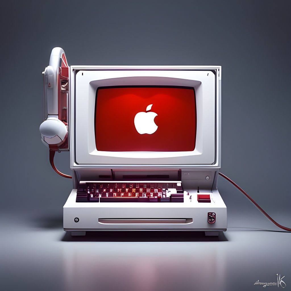Detailed Macintosh 128K Rendering