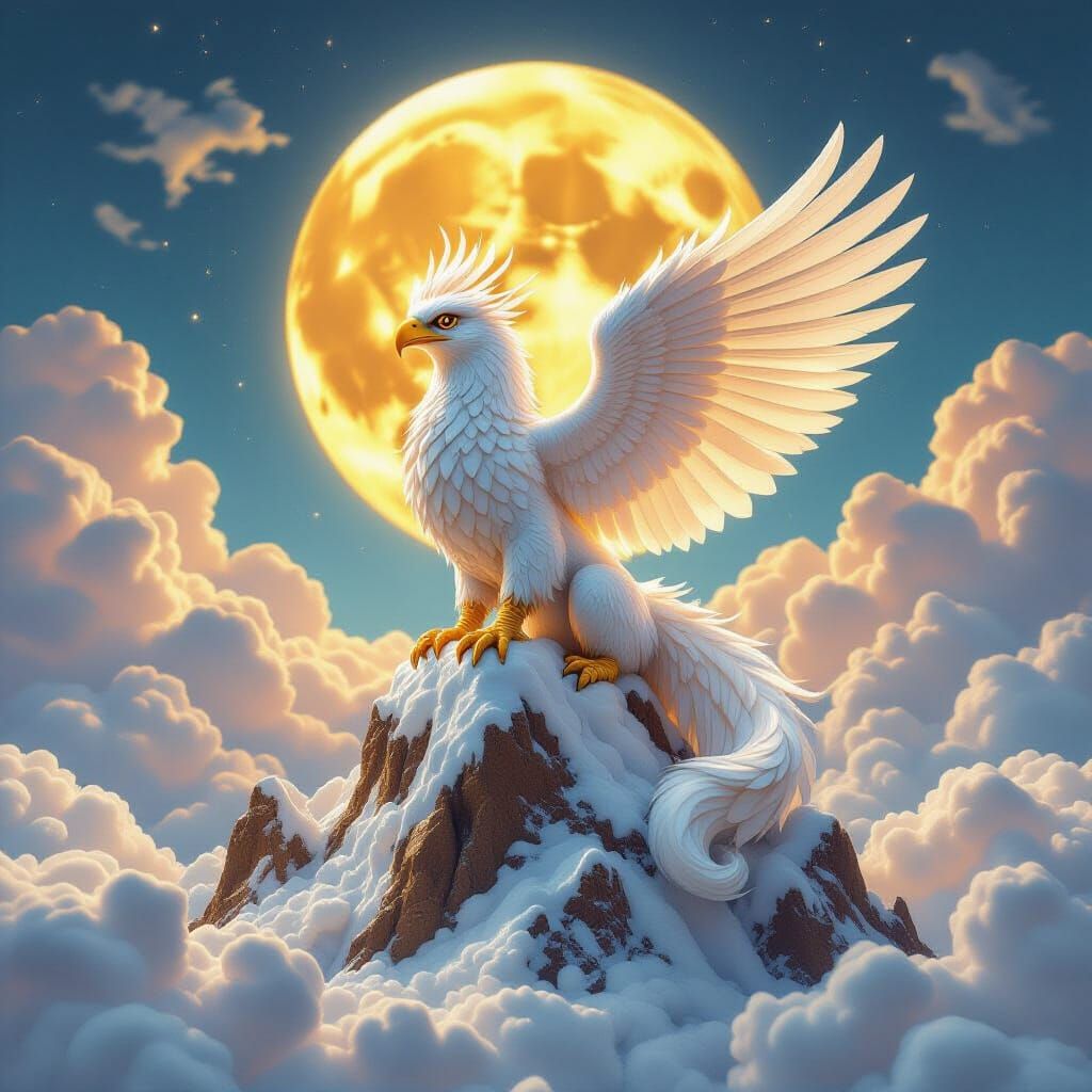 Griffin with Sugar Feathers on Nougat Mountains