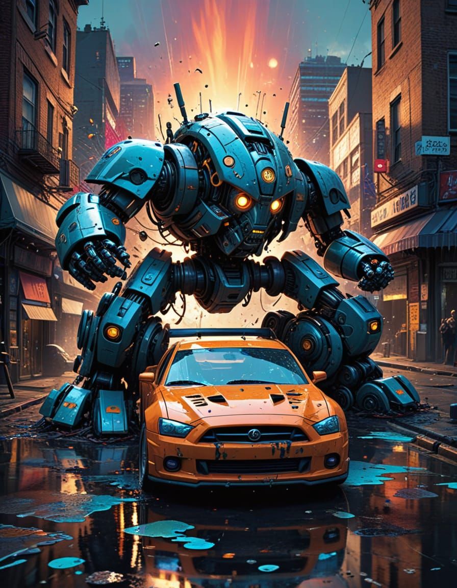 Extreme Civil enforcement officer! (traffic wardens) - ROBO street cop cars.