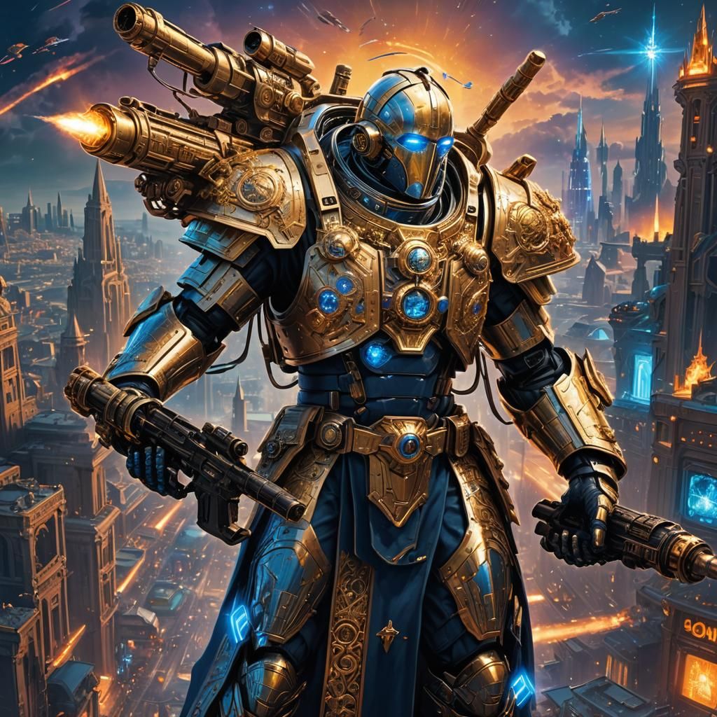 The Pope in Sci-Fi Battle Armor