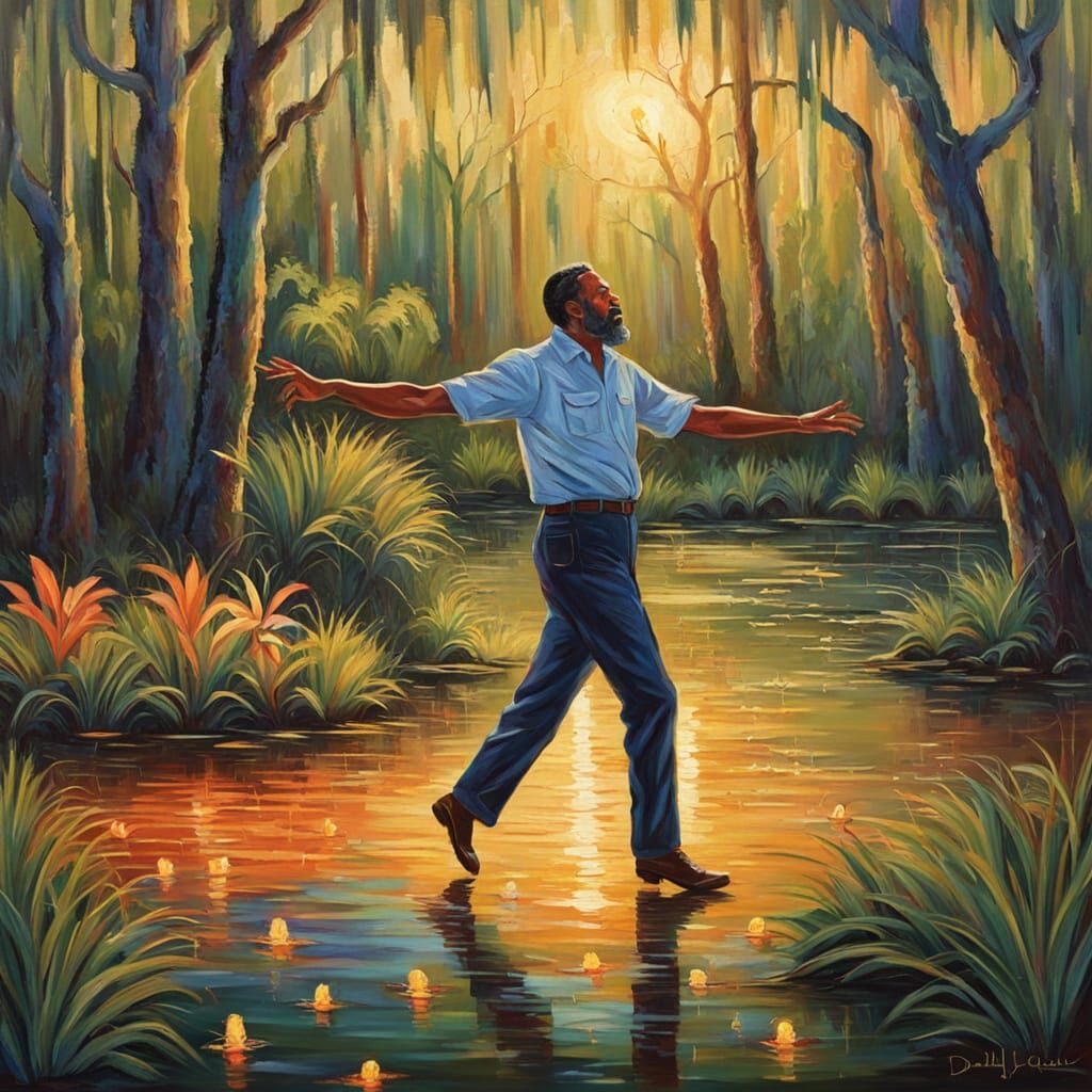 Vibrant Cajun Dancing in Bayou Splendor